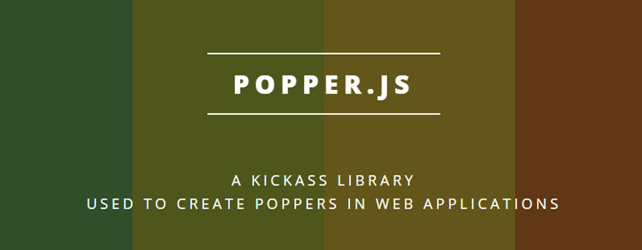 Web tooltips javascript - poppers.js